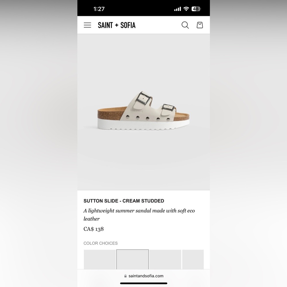 Saint + Sofia sandals